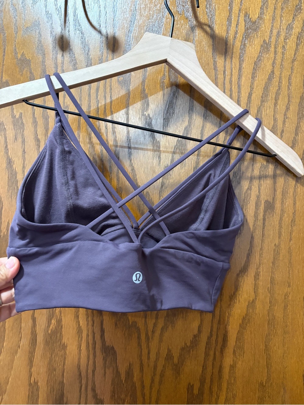 Monochrome Purple Lululemon Set Bra Crop Top Pushing Limits Align Wonder Under 6 - Picture 6 of 11